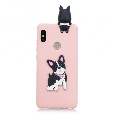 XIAOMI Redmi Note 6 PRO šviesiai rožinė nugarėlė Dog 4D 8