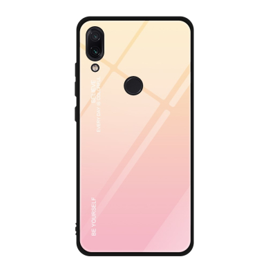 XIAOMI Redmi Note 7 rausva tracy GLASS nugarėlė