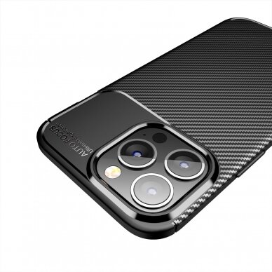 Xiaomi Redmi Note 9 black CARBON FIBER nugarėlė 10