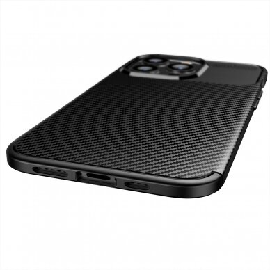 Xiaomi Redmi Note 9 black CARBON FIBER nugarėlė 6