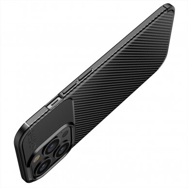 Xiaomi Redmi Note 9 black CARBON FIBER nugarėlė 7