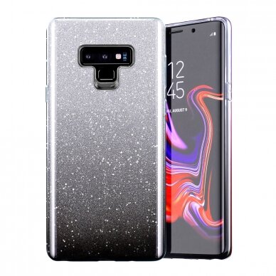 Xiaomi Redmi Note 9 pilka GLITTER3 nugarėlė