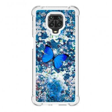 Xiaomi Redmi Note 9 PRO/Note 9s Water Shock nugarėlė Blue Butterfly 1