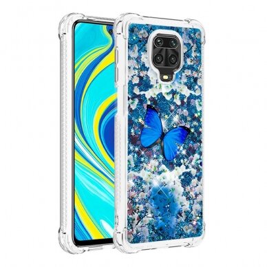 Xiaomi Redmi Note 9 PRO/Note 9s Water Shock nugarėlė Blue Butterfly 2