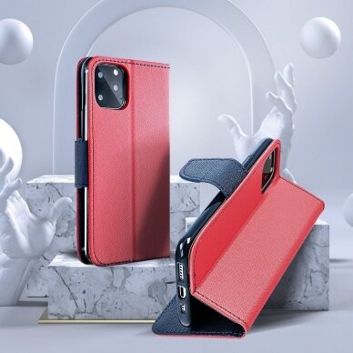 Xiaomi Redmi Note 9 red Fancy Diary dėklas 6