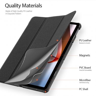 Xiaomi Redmi Pad 10.6" black DUX DUCIS domo TRIFOLD dėklas 5