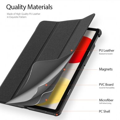 Xiaomi Redmi Pad SE 11" black DUX DUCIS domo TRIFOLD dėklas 4