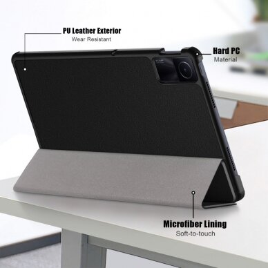 Xiaomi Redmi Pad SE 11" black TRIFOLD dėklas 6