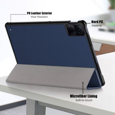 Xiaomi Redmi Pad SE 11" dark blue TRIFOLD dėklas 6