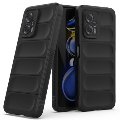 XIAOMI REDMI POCO X4 GT juoda Tracy Anti-slip Rugged nugarėlė 1