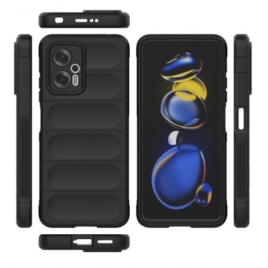 XIAOMI REDMI POCO X4 GT juoda Tracy Anti-slip Rugged nugarėlė 6