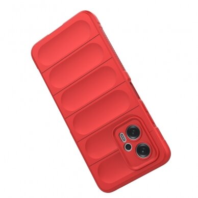 XIAOMI REDMI POCO X4 GT raudona Tracy Anti-slip Rugged nugarėlė 3