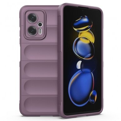 XIAOMI REDMI POCO X4 GT violetinė Tracy Anti-slip Rugged nugarėlė