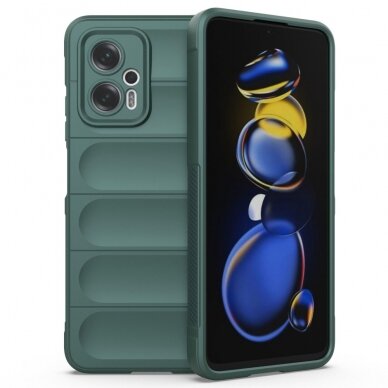 XIAOMI REDMI POCO X4 GT žalia Tracy Anti-slip Rugged nugarėlė